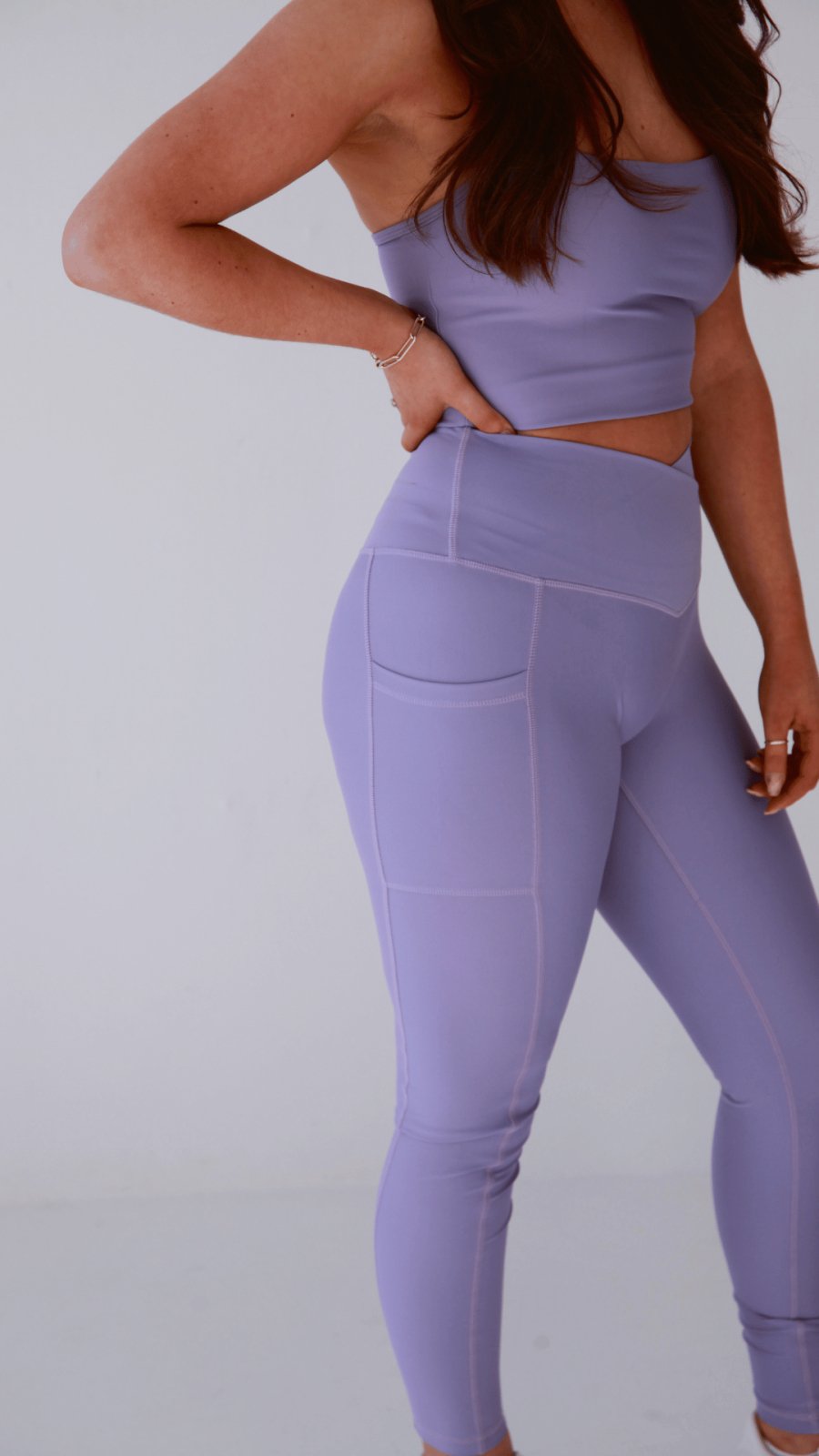 EVERYDAY WRAP FULL LENGTH LEGGINGS, THISTLE
