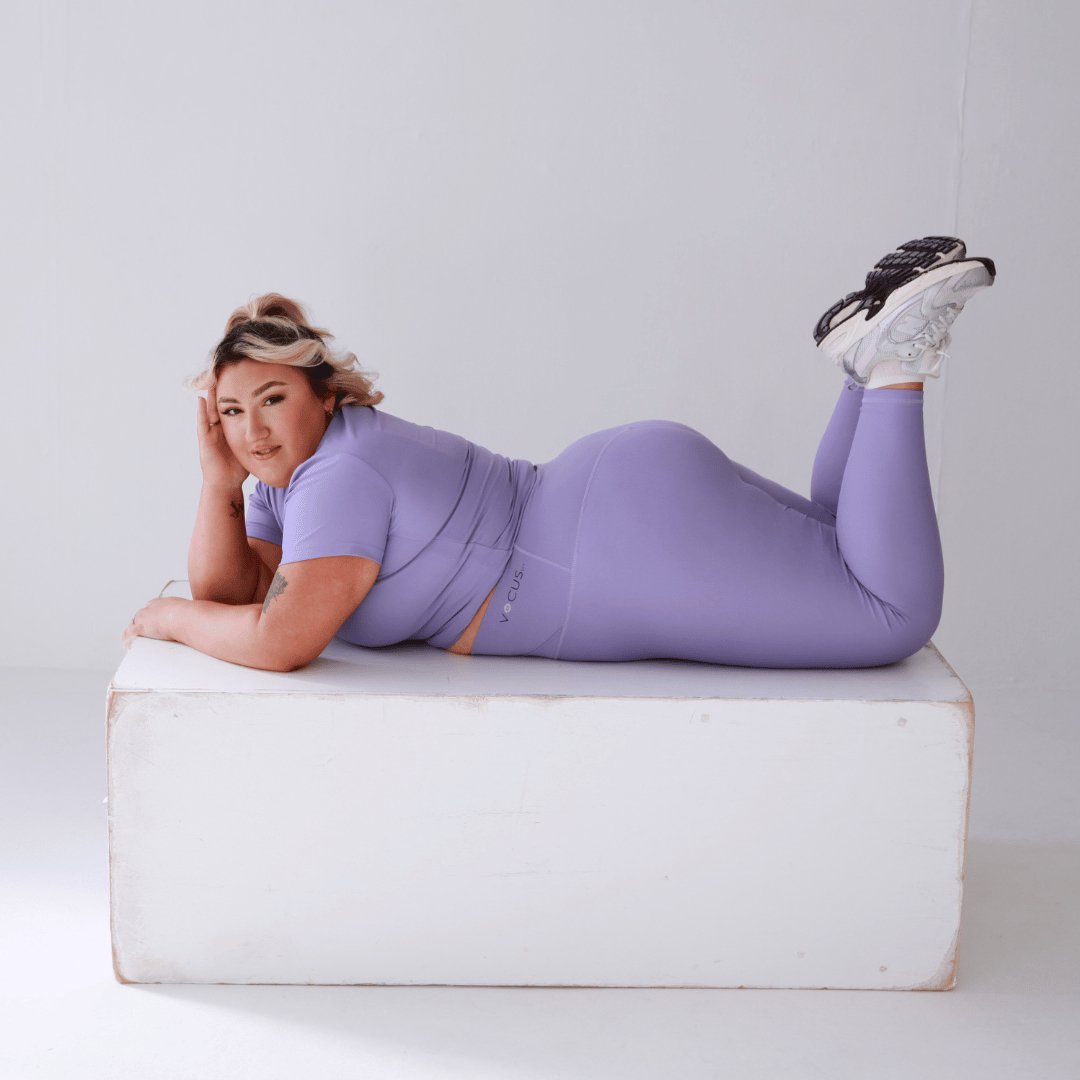 EVERYDAY WRAP 7/8 LEGGINGS, THISTLE