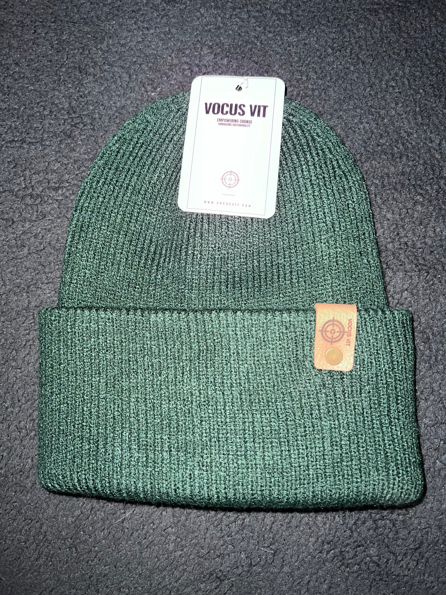 UNISEX BEANIE, FOREST GREEN