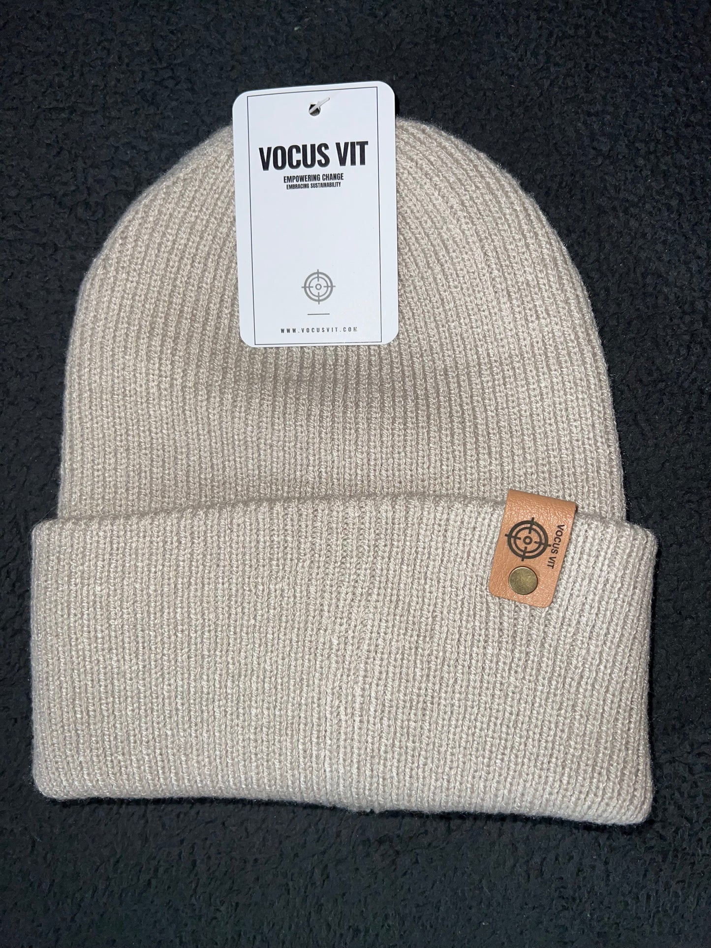 UNISEX BEANIE, STONE