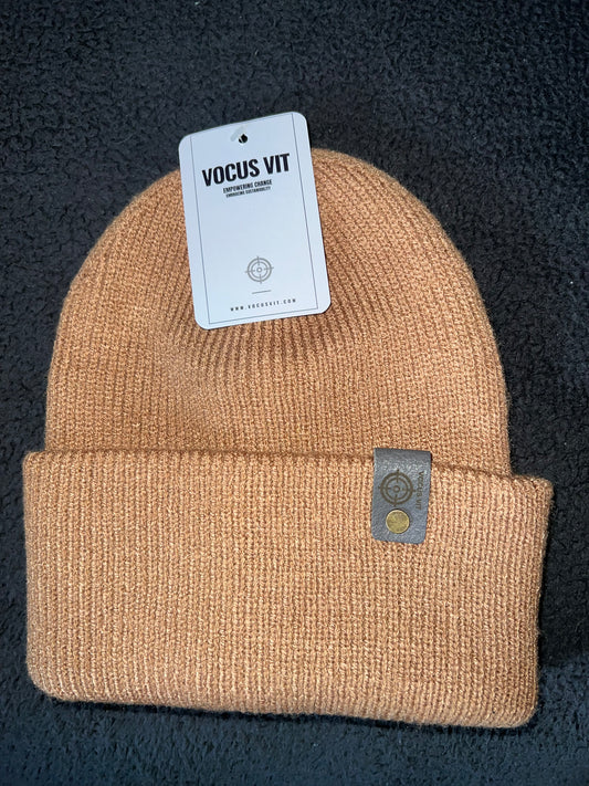 UNISEX BEANIE, TAN