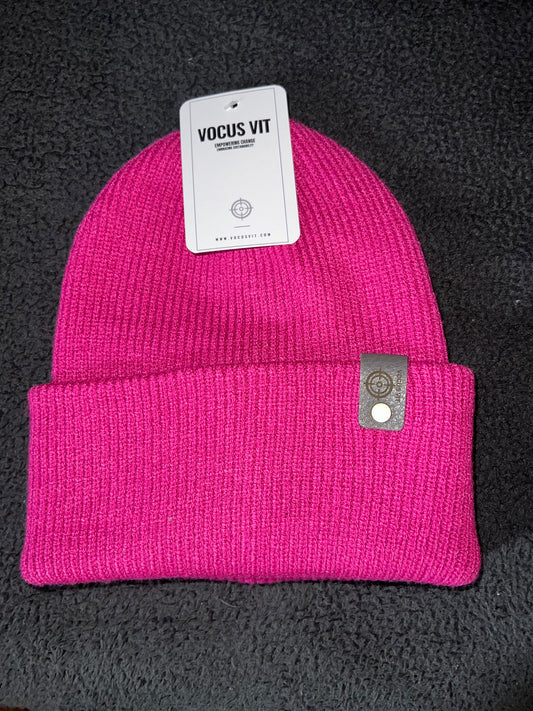 UNISEX BEANIE, RASPBERRY