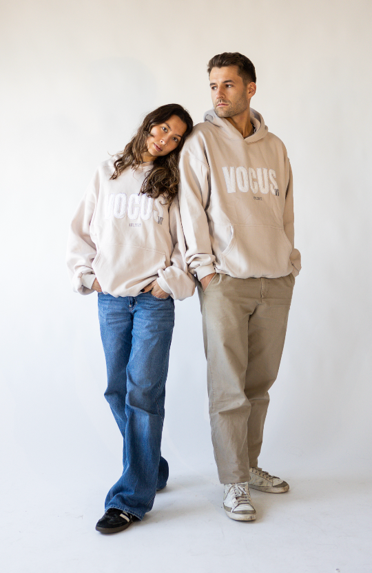 UNISEX OVERSIZED TEDDY HOODIE, OATMEAL