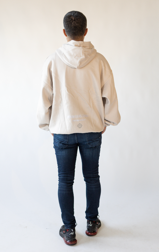 UNISEX OVERSIZED TEDDY HOODIE, OATMEAL