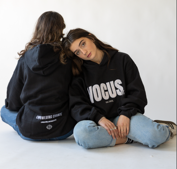 UNISEX OVERSIZED TEDDY HOODIE, BLACK